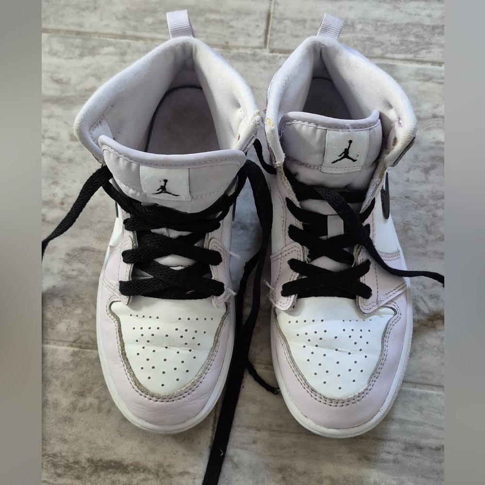 Jordan White and Black Sneakers
